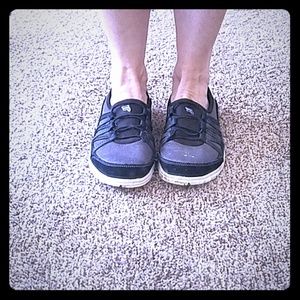 Gently used Fila slip ons